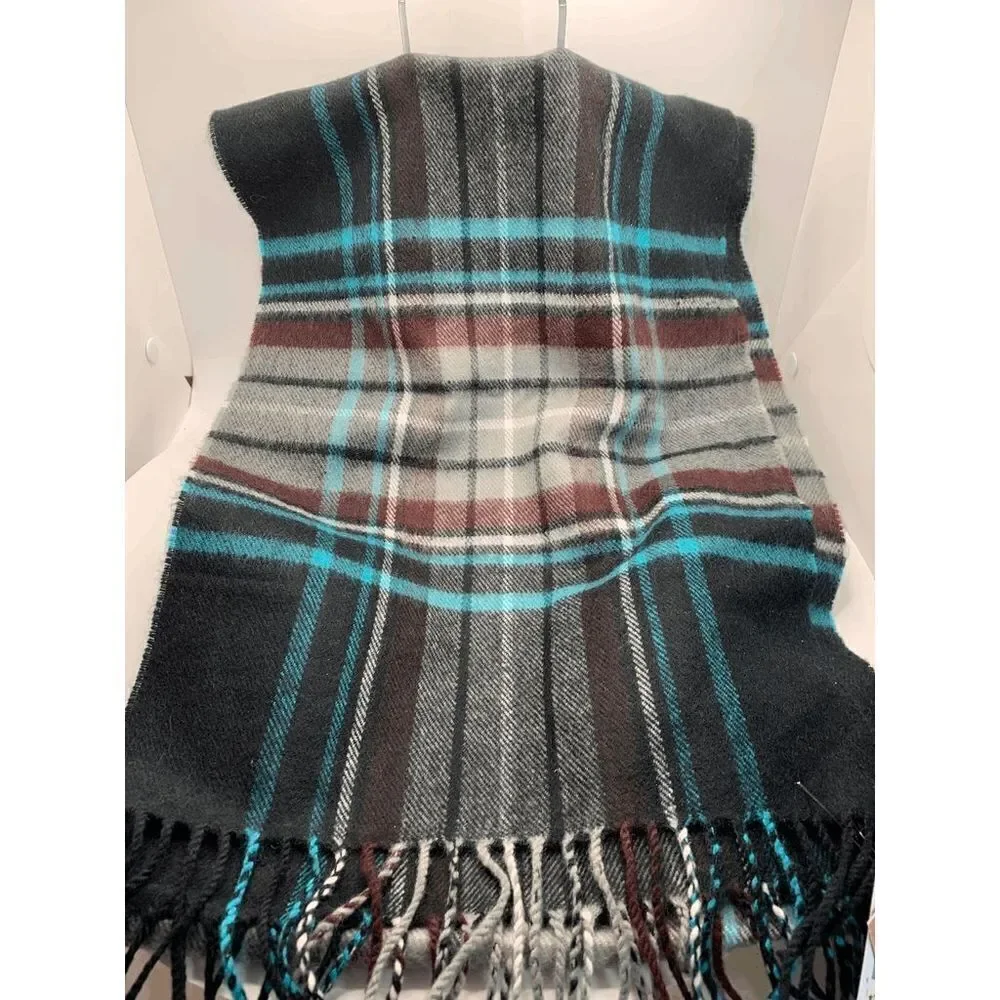 D&Y David & Young Softer Than Cashmere Plaid Scarf